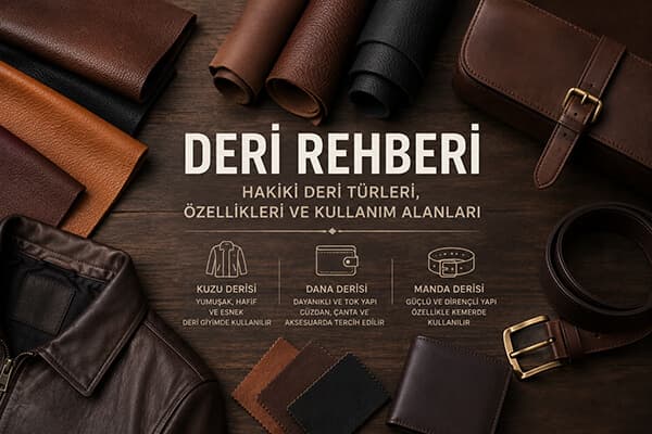 Deri Rehberi: Hakiki Deri Türleri ve Özellikleri