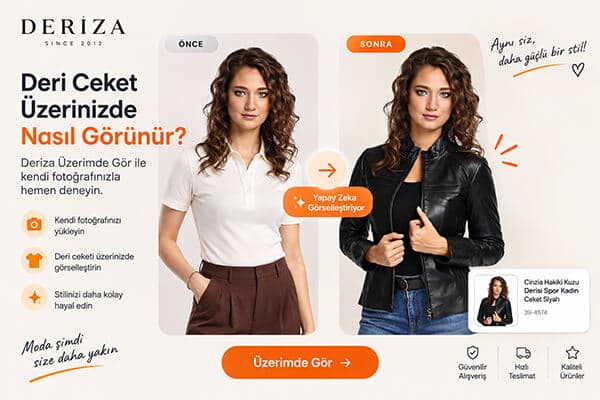 Deri Ceketi Üzerimde Nasıl Görebilirim? Üzerimde Gör