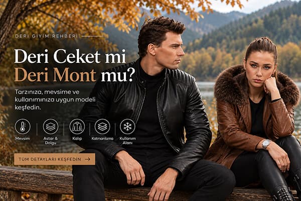 Deri Ceket mi Deri Mont mu? Hangisi Size Uygun?